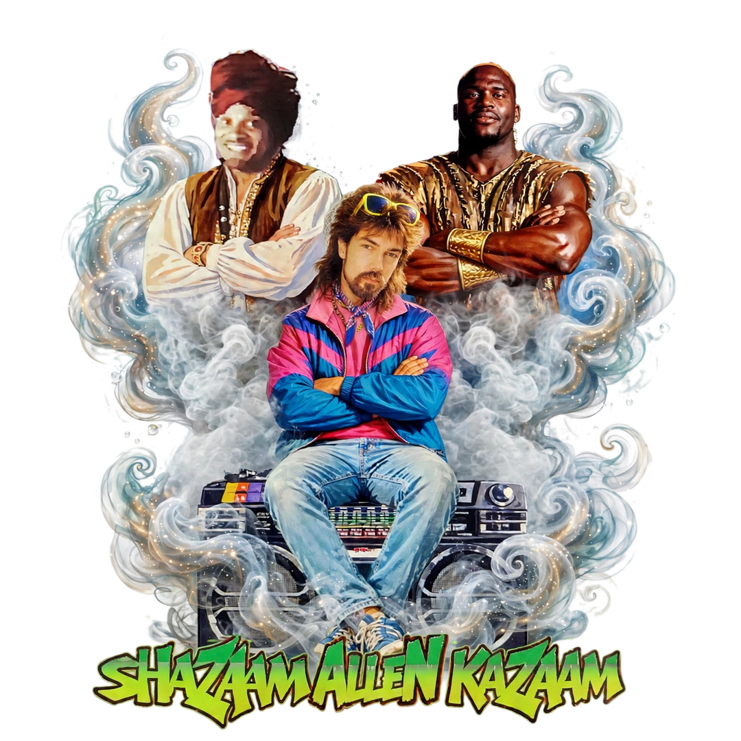 SHAZAAM ALLEN KAZAAM poster