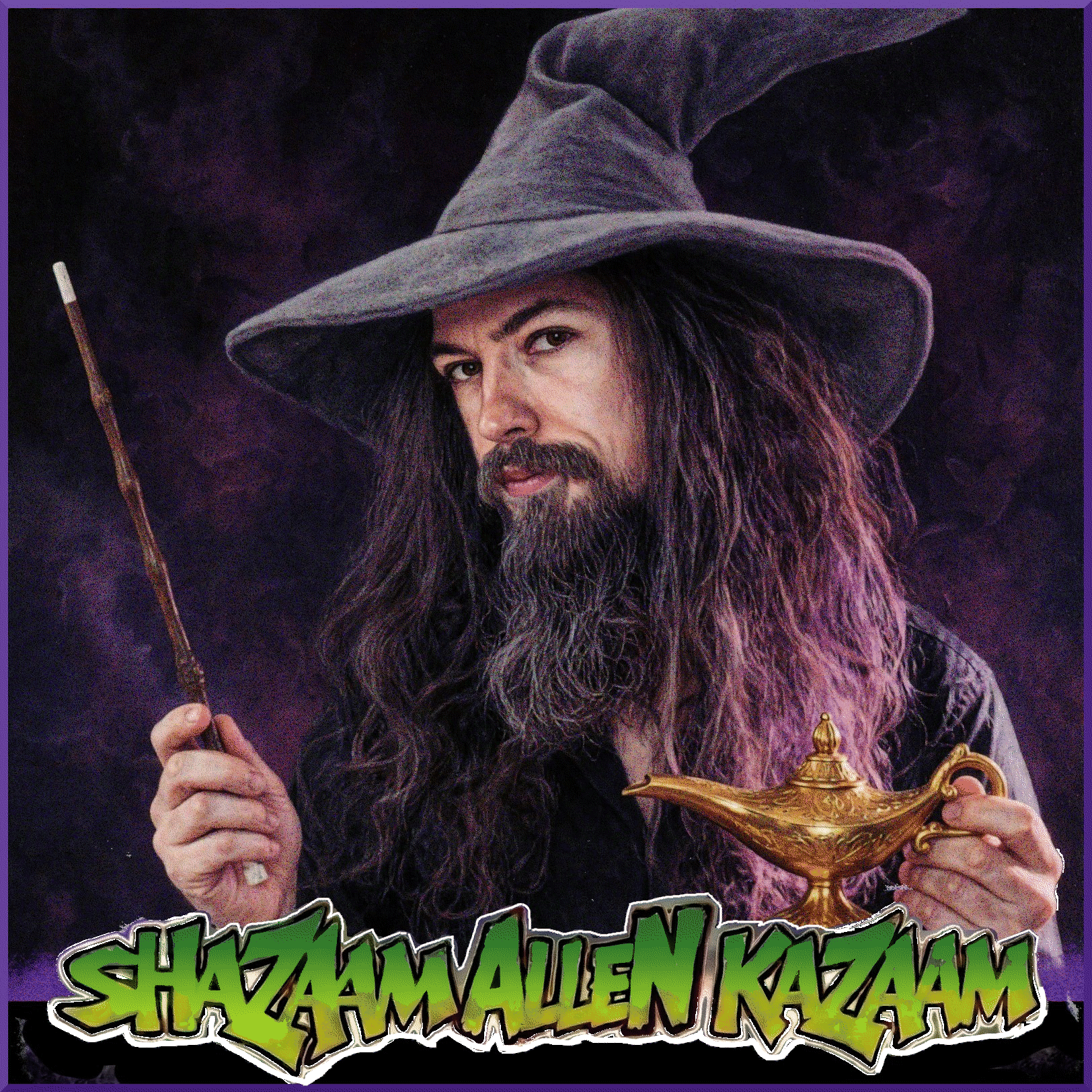 Wizard allenmarcus with a genie lamp